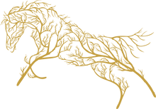 Görseli Galeri görüntüleyiciye yükleyin, Ağaç At metal Duvar Dekoru