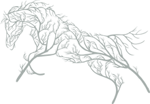 Görseli Galeri görüntüleyiciye yükleyin, Ağaç At metal Duvar Dekoru