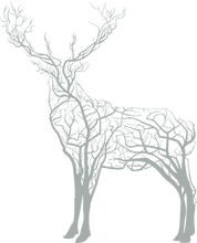 Görseli Galeri görüntüleyiciye yükleyin, Ağaçlı Geyik Metal Duvar Dekoru