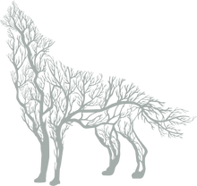 Görseli Galeri görüntüleyiciye yükleyin, Ağaçlı Kurt Metal Duvar Dekoru
