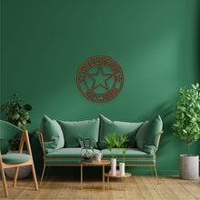 Görseli Galeri görüntüleyiciye yükleyin, Texas State Star Metal Duvar Dekoru