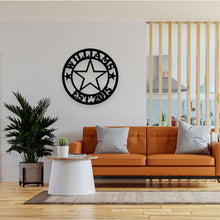 Görseli Galeri görüntüleyiciye yükleyin, Texas State Star Metal Duvar Dekoru