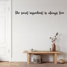 Görseli Galeri görüntüleyiciye yükleyin, The Secret Ingredient Is Always Love Metal Duvar Dekoru