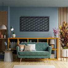 Görseli Galeri görüntüleyiciye yükleyin, Geometrik Panel Yatay Metal Duvar Dekoru