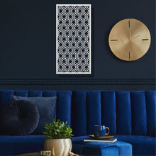 Görseli Galeri görüntüleyiciye yükleyin, Geometrik Panel Dikey Metal Duvar Dekoru