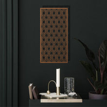 Görseli Galeri görüntüleyiciye yükleyin, Geometrik Panel Dikey Metal Duvar Dekoru