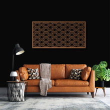 Görseli Galeri görüntüleyiciye yükleyin, Geometrik Panel Yatay Metal Duvar Dekoru
