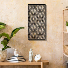 Görseli Galeri görüntüleyiciye yükleyin, Geometrik Panel Dikey Metal Duvar Dekoru