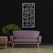 Görseli Galeri görüntüleyiciye yükleyin, Geometrik Panel 2 Dikey Metal Duvar Dekoru