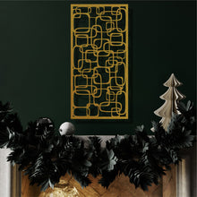 Görseli Galeri görüntüleyiciye yükleyin, Geometrik Panel 2 Dikey Metal Duvar Dekoru