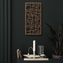 Görseli Galeri görüntüleyiciye yükleyin, Geometrik Panel 2 Dikey Metal Duvar Dekoru
