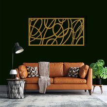 Görseli Galeri görüntüleyiciye yükleyin, Geometrik Panel 3 Yatay Metal Duvar Dekoru