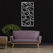 Görseli Galeri görüntüleyiciye yükleyin, Geometrik Panel 3 Dikey Metal Duvar Dekoru