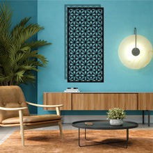 Görseli Galeri görüntüleyiciye yükleyin, Geometrik Panel 4 Dikey Metal Duvar Dekoru