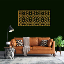 Görseli Galeri görüntüleyiciye yükleyin, Geometrik Panel 4 Yatay Metal Duvar Dekoru