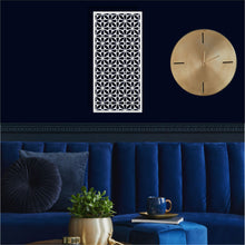 Görseli Galeri görüntüleyiciye yükleyin, Geometrik Panel 4 Dikey Metal Duvar Dekoru