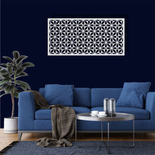 Görseli Galeri görüntüleyiciye yükleyin, Geometrik Panel 4 Yatay Metal Duvar Dekoru