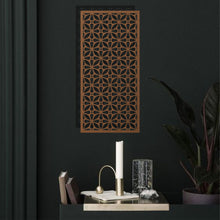 Görseli Galeri görüntüleyiciye yükleyin, Geometrik Panel 4 Dikey Metal Duvar Dekoru