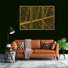 Görseli Galeri görüntüleyiciye yükleyin, Geometrik Panel 5 Yatay Metal Duvar Dekoru