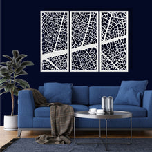 Görseli Galeri görüntüleyiciye yükleyin, Geometrik Panel 5 Yatay Metal Duvar Dekoru