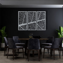 Görseli Galeri görüntüleyiciye yükleyin, Geometrik Panel 5 Yatay Metal Duvar Dekoru