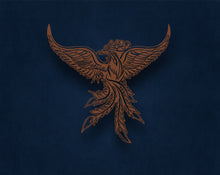 Görseli Galeri görüntüleyiciye yükleyin, Anka Kuşu Metal Duvar Dekoru