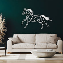 Görseli Galeri görüntüleyiciye yükleyin, Geometrik At Metal Duvar Dekoru