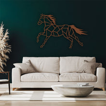Görseli Galeri görüntüleyiciye yükleyin, Geometrik At Metal Duvar Dekoru