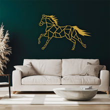 Görseli Galeri görüntüleyiciye yükleyin, Geometrik At Metal Duvar Dekoru