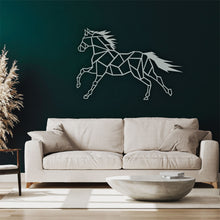 Görseli Galeri görüntüleyiciye yükleyin, Geometrik At Metal Duvar Dekoru