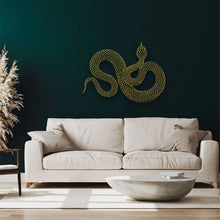 Görseli Galeri görüntüleyiciye yükleyin, Yılan Metal Duvar Dekoru