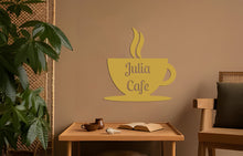 Görseli Galeri görüntüleyiciye yükleyin, Cafe Monogram Metal Duvar Dekoru