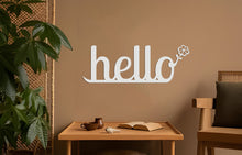 Görseli Galeri görüntüleyiciye yükleyin, Hello Metal Duvar Dekoru