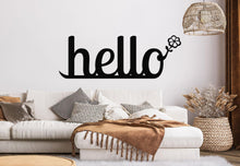 Görseli Galeri görüntüleyiciye yükleyin, Hello Metal Duvar Dekoru