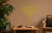 Görseli Galeri görüntüleyiciye yükleyin, Mandala Fil Metal Duvar Dekoru