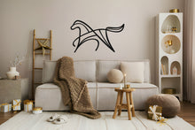 Görseli Galeri görüntüleyiciye yükleyin, Minimal At Metal Duvar Dekoru