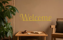 Görseli Galeri görüntüleyiciye yükleyin, Welcome Metal Duvar Dekoru