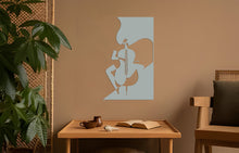 Görseli Galeri görüntüleyiciye yükleyin, Çello Metal Duvar Dekoru