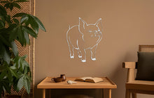 Görseli Galeri görüntüleyiciye yükleyin, Komik Domuz Metal Duvar Dekoru