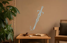 Görseli Galeri görüntüleyiciye yükleyin, Kılıç Kalemi Metal Duvar Dekoru