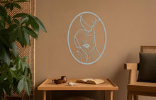 Görseli Galeri görüntüleyiciye yükleyin, Elips Erkek Kadın Minimal Metal Duvar Dekoru