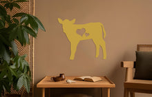 Görseli Galeri görüntüleyiciye yükleyin, Mutlu İnek Metal Duvar Dekoru