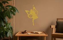 Görseli Galeri görüntüleyiciye yükleyin, Kelebek Balerin Metal Duvar Dekoru