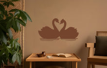 Görseli Galeri görüntüleyiciye yükleyin, Kuğular Metal Duvar Dekoru