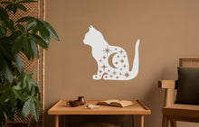 Görseli Galeri görüntüleyiciye yükleyin, Ay Kedisi Metal Duvar Dekoru