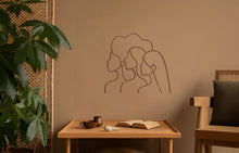 Görseli Galeri görüntüleyiciye yükleyin, Sıralı Kızlar Metal Duvar Dekoru