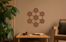 Görseli Galeri görüntüleyiciye yükleyin, Kar Molekülü Metal Duvar Dekoru