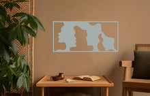 Görseli Galeri görüntüleyiciye yükleyin, Kadın Silueti Metal Duvar Dekoru