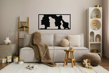 Görseli Galeri görüntüleyiciye yükleyin, Kadın Silueti Metal Duvar Dekoru