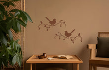 Görseli Galeri görüntüleyiciye yükleyin, Çifte Kuşlar Metal Duvar Dekoru